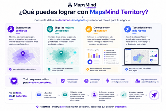 MapsMind Online | Un SaaS de geomarketing con AI