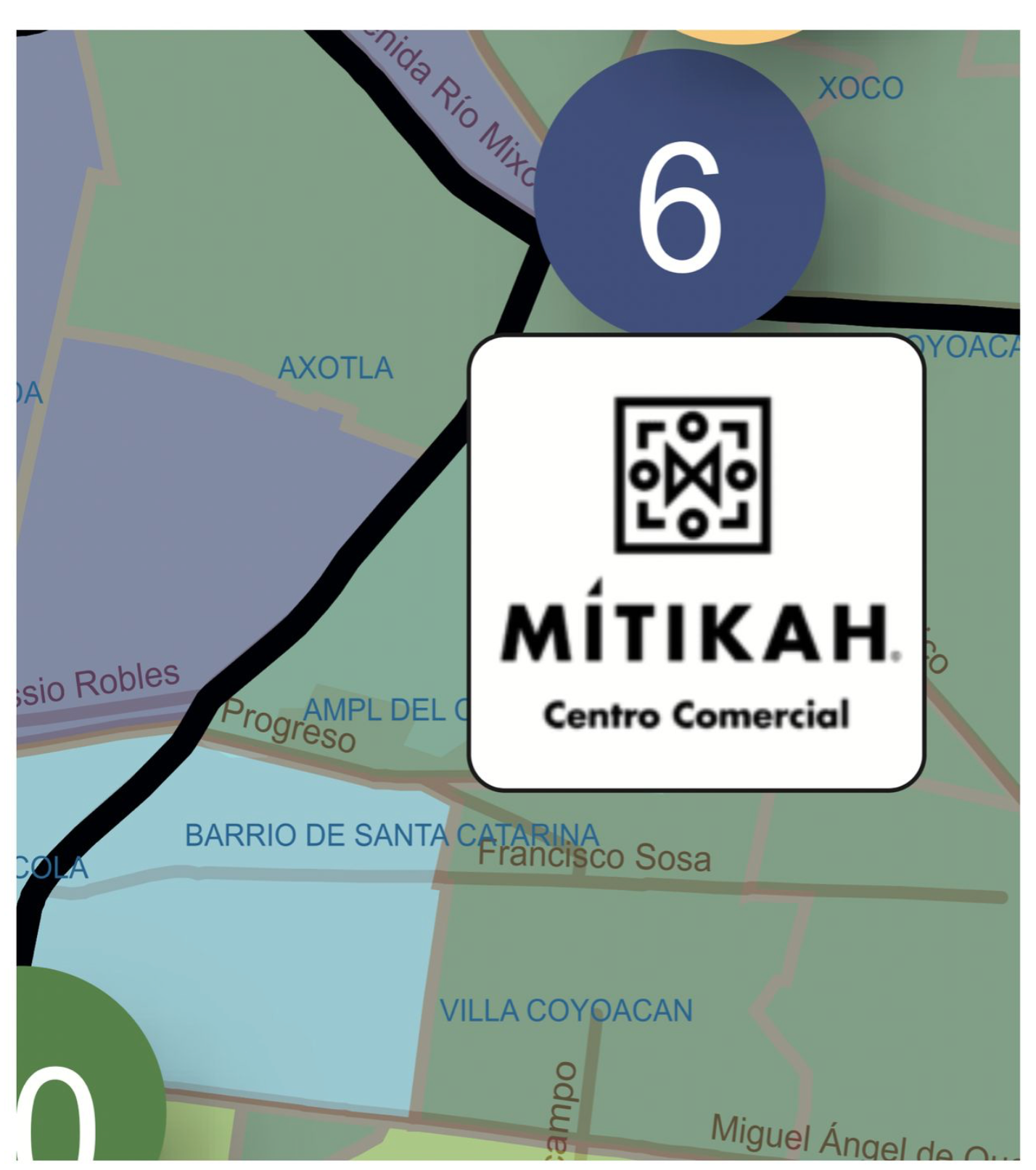 Centros Comerciales para tu mapa de la CDMX