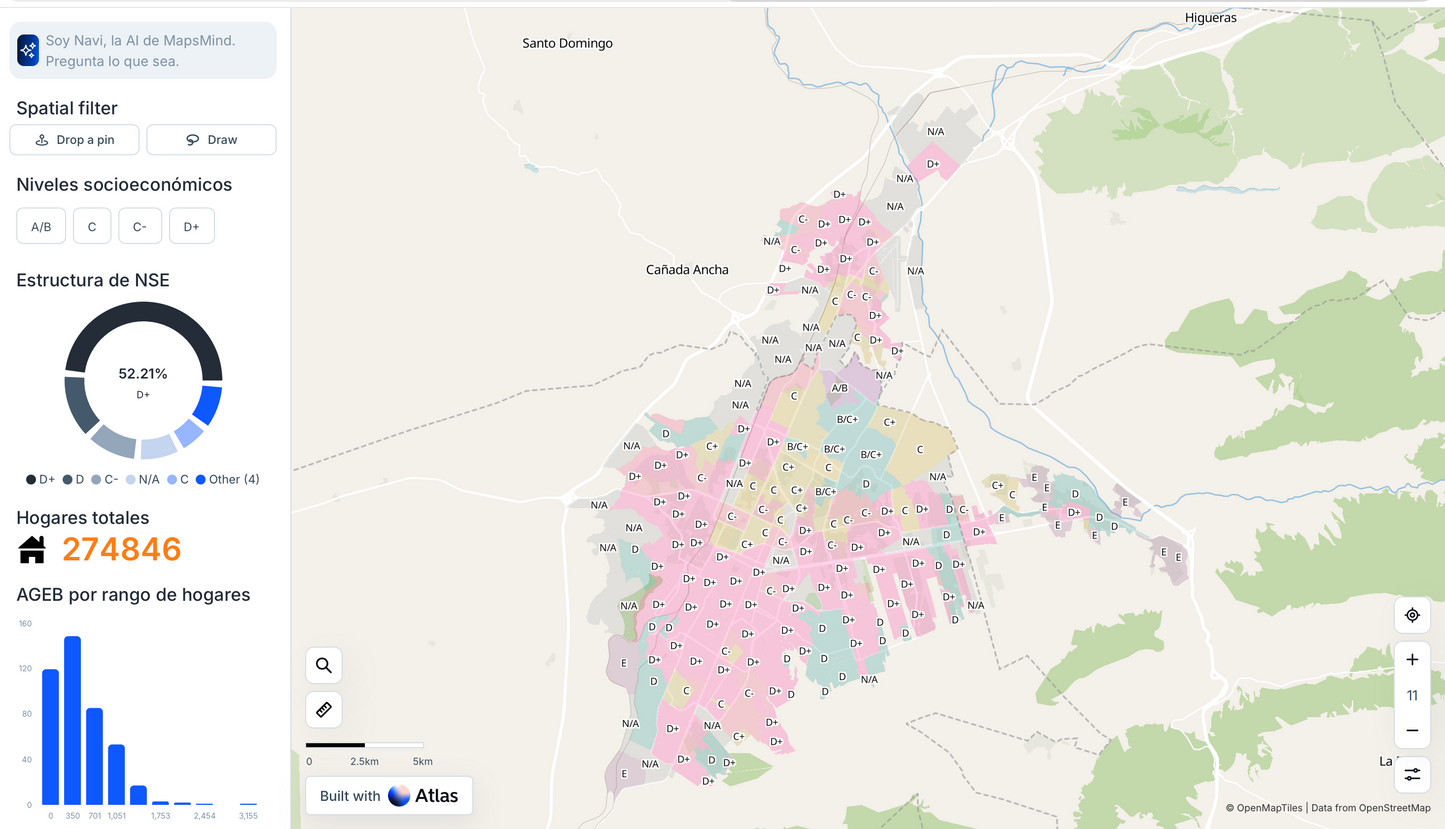 MapsMind Online | Un SaaS de geomarketing con AI